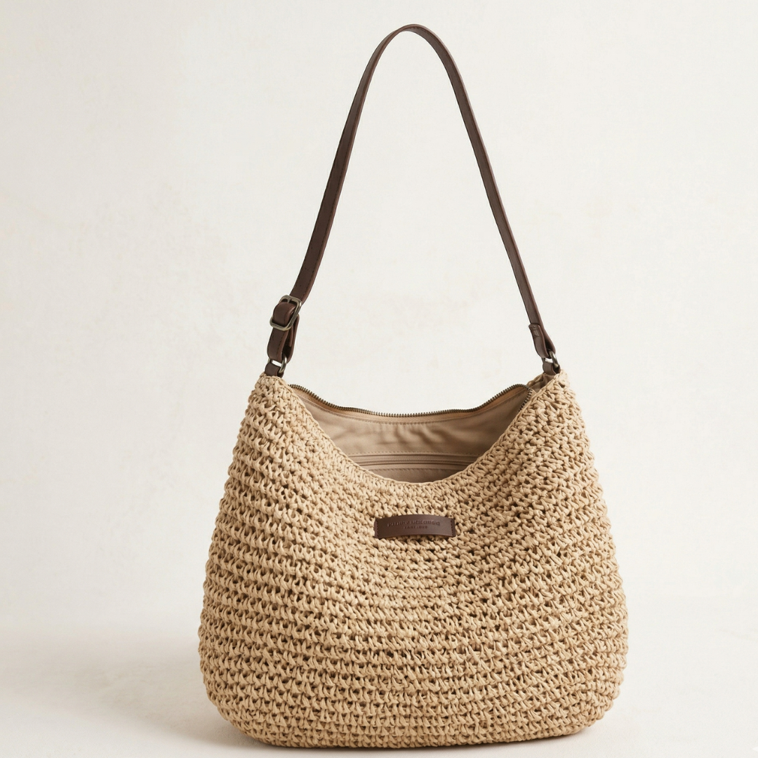 Simona Woven Shoulder Bag