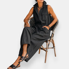 Ryker Sleeveless Cargo Jumpsuit - lifestyle