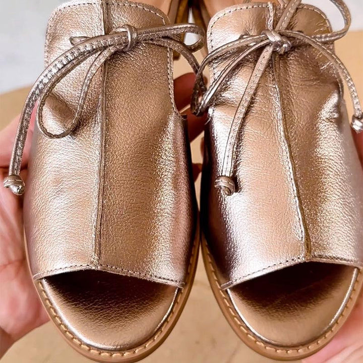Lilliana Strap-Style Leather Sandals - side view