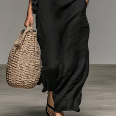 Avielle Casual Pocketed Maxi Dress - lifestyle view