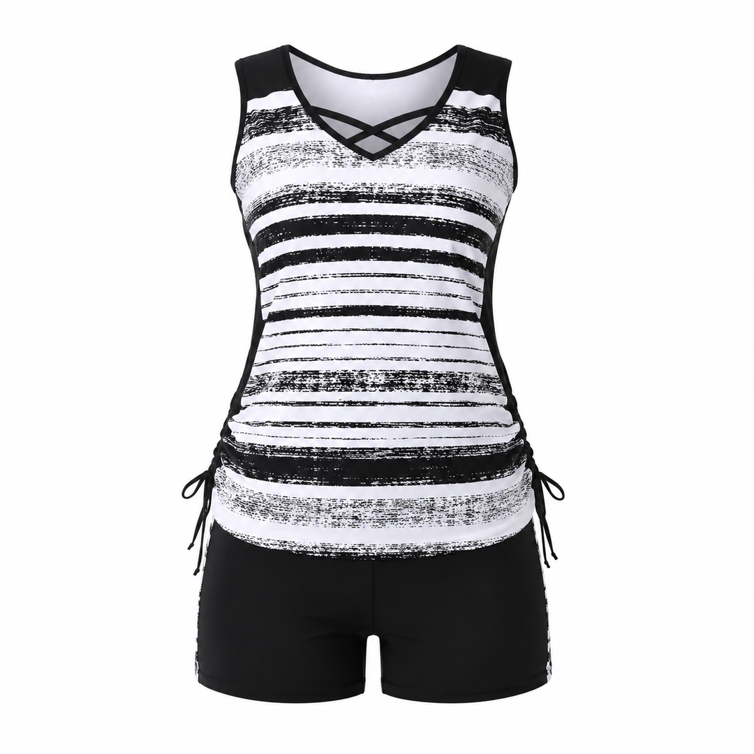 Marina | High-Waisted Tankini Set