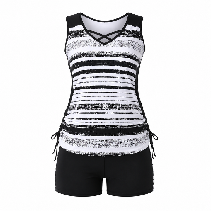 Marina | High-Waisted Tankini Set