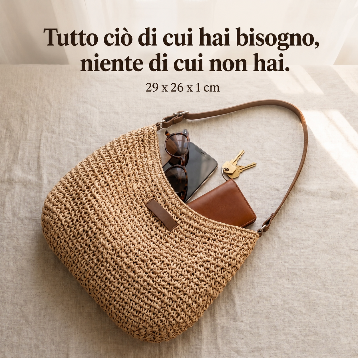 Simona Woven Shoulder Bag - lifestyle