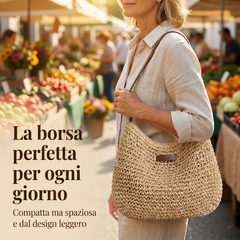Simona Woven Shoulder Bag - detail