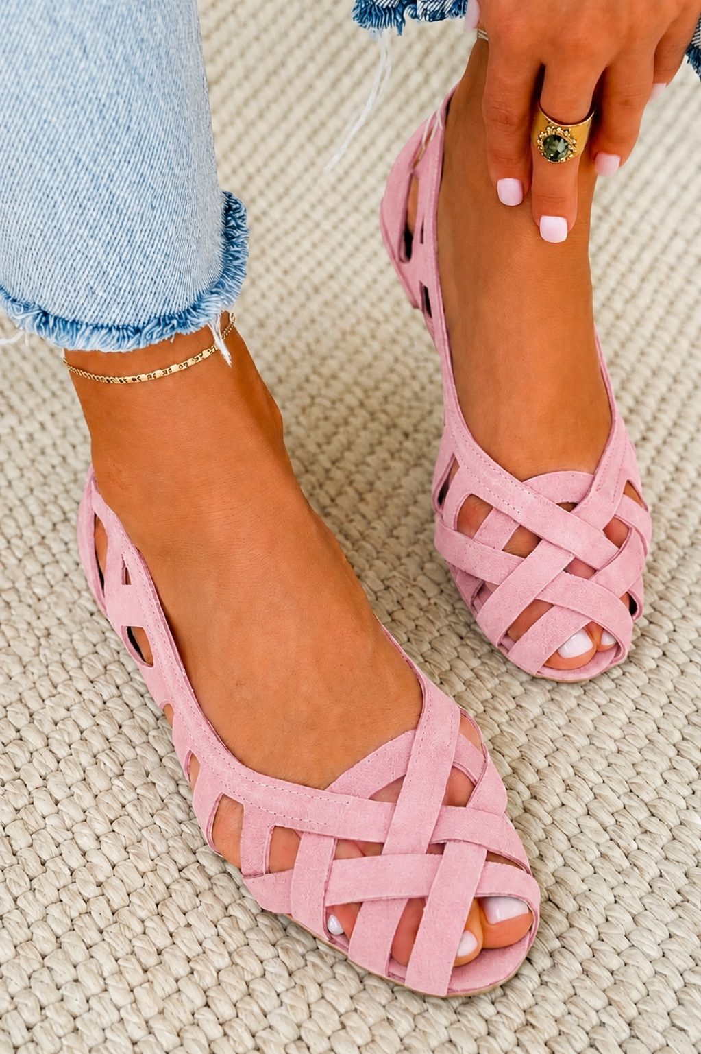 Colorful Woven Sandals Caterina Comfort