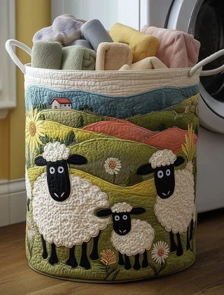 Marta Quilted Storage Basket - Summer Pasture