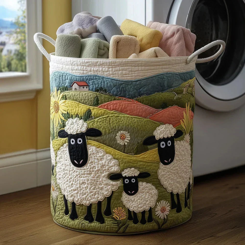 Marta Quilted Storage Basket - Summer Pasture