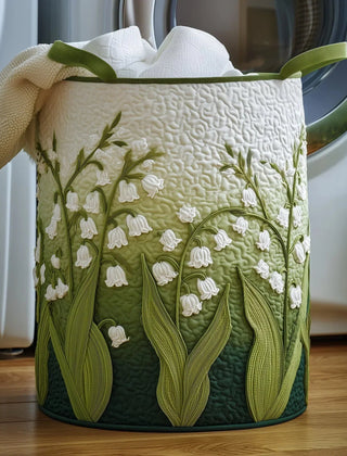 Marta Quilted Storage Basket - Lily of the Valley