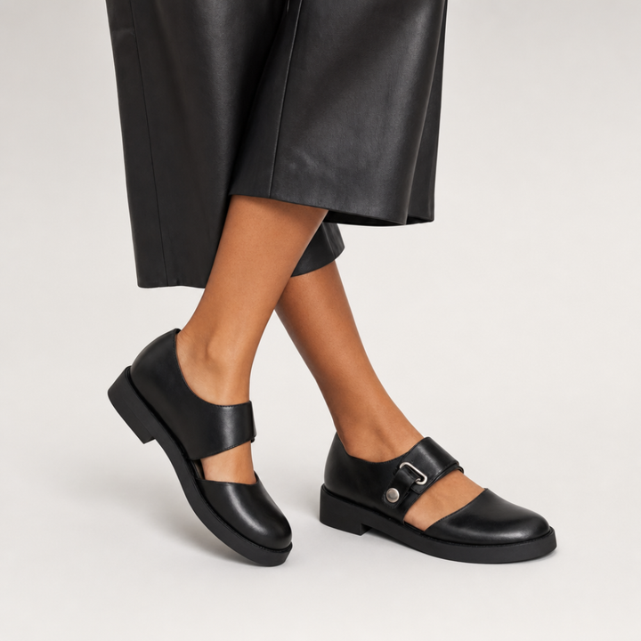 Nadia Elegant Slip-On Loafer - Black
