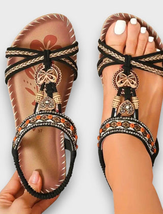 Arlena Orthopaedic Boho Sandals in Caramel
