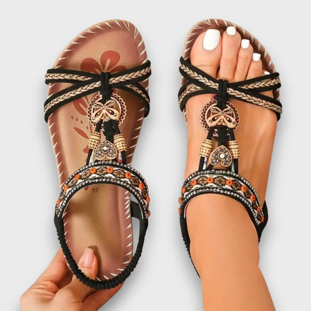 Arlena Orthopaedic Boho Sandals in Caramel
