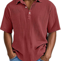 Julian Retro Summer Shirt - Burgundy