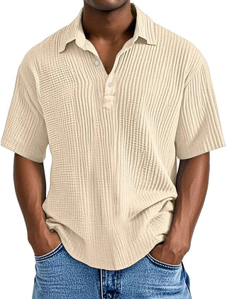 Julian Retro Summer Shirt - Apricot