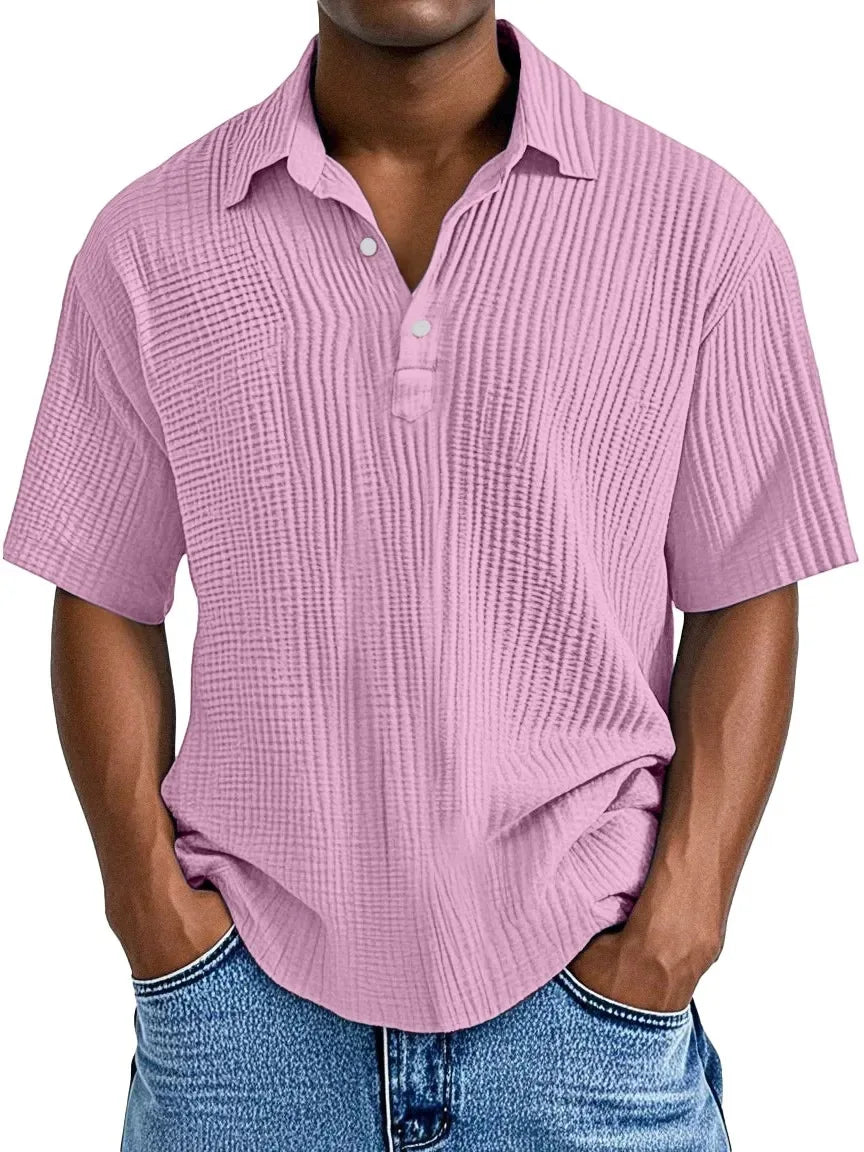 Julian Retro Summer Shirt - Pink