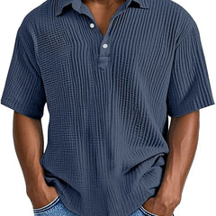 Julian Retro Summer Shirt - Navy