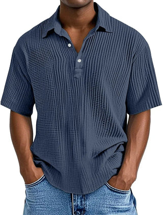 Julian Retro Summer Shirt - Navy