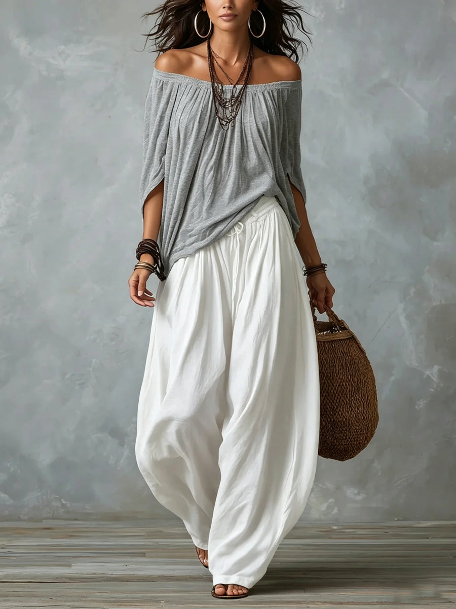 Tessie l Top and Loose Pants Set