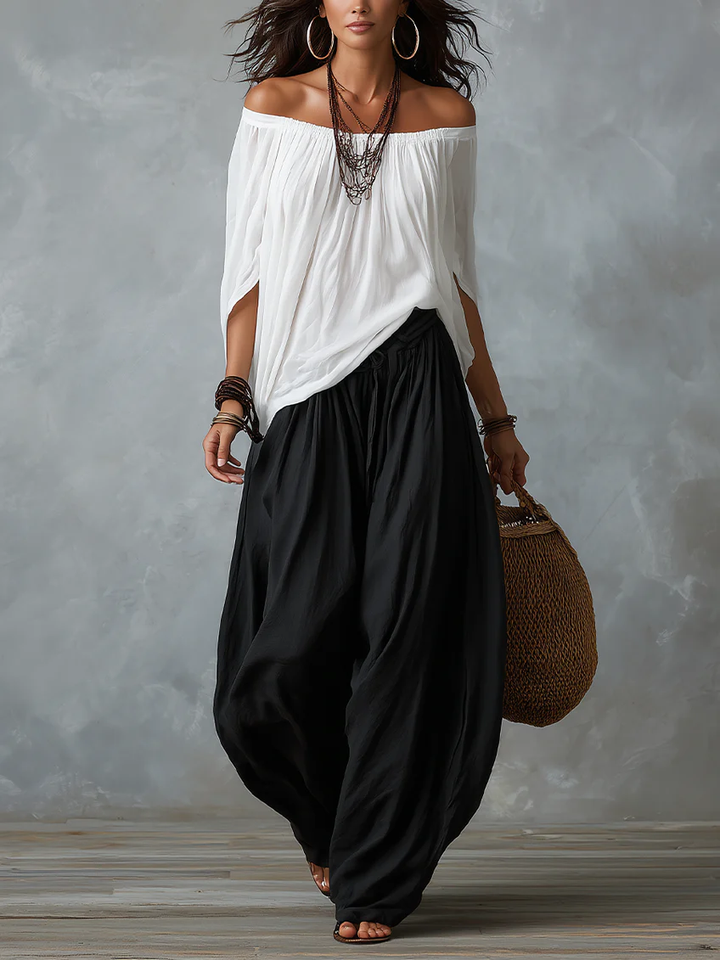 Tessie l Top and Loose Pants Set