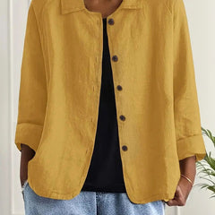 Denise Women's Classic Light Long Sleeve Top - Yellow