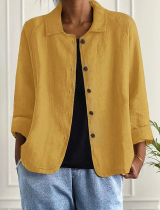 Denise Women's Classic Light Long Sleeve Top - Yellow