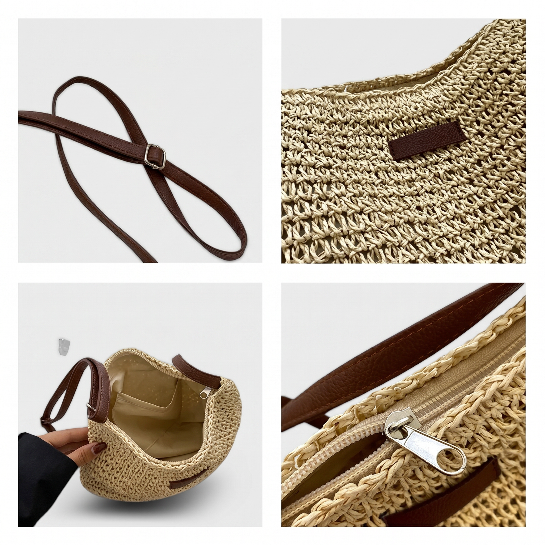 Simona Woven Shoulder Bag - lifestyle worn