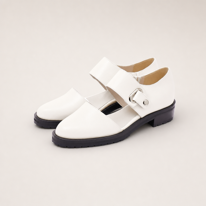 Nadia Elegant Slip-On Loafer - White