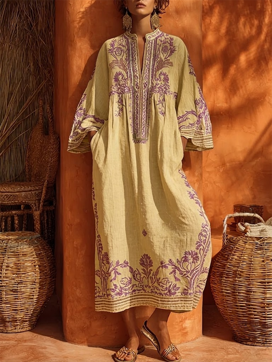 Celestina | Embroidered Boho Dress