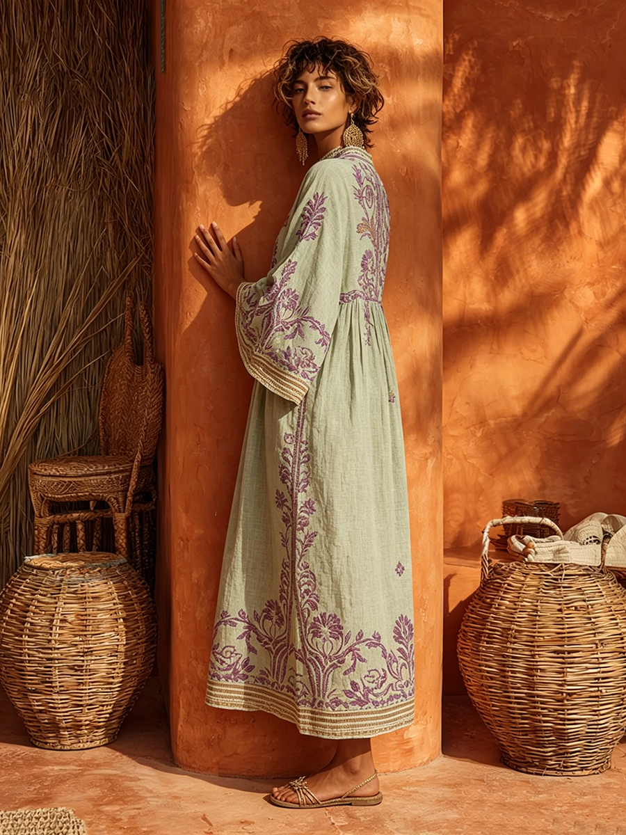 Celestina | Embroidered Boho Dress